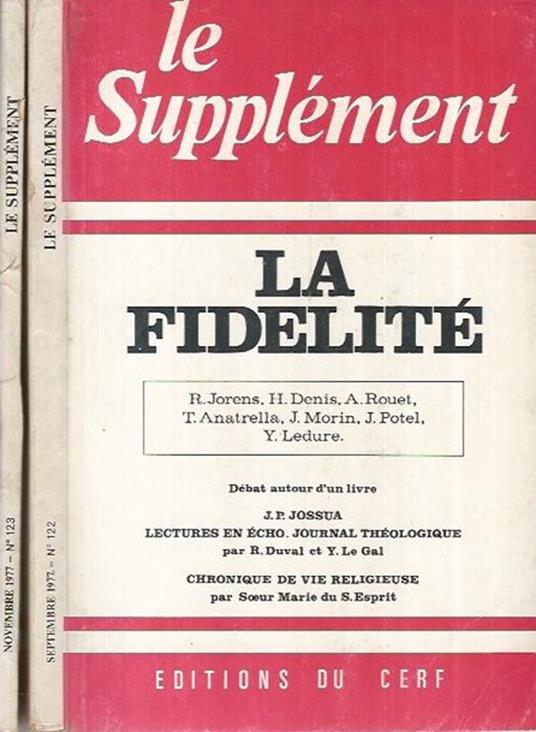 Le Supplement N° 122 - 123 1977 - copertina