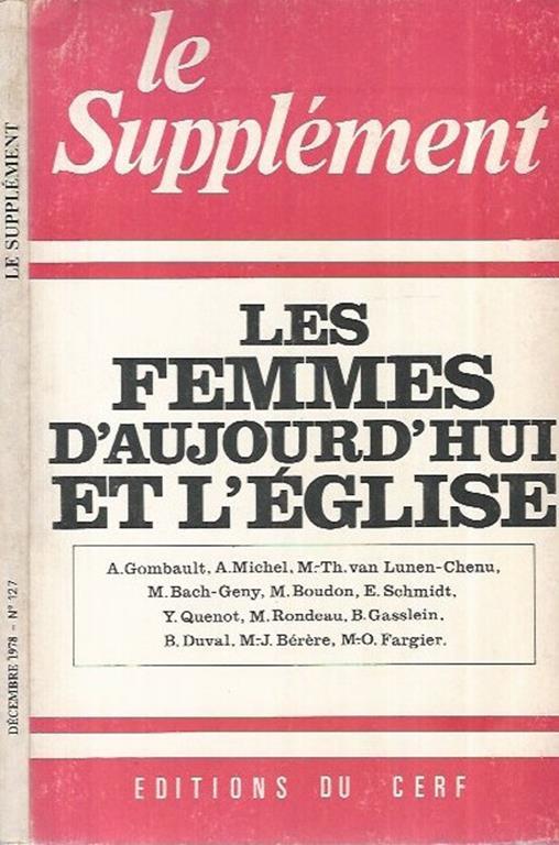 Le Supplement N° 127 1978 - copertina