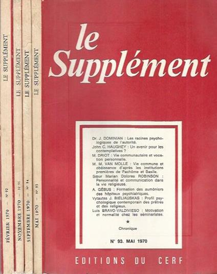 Le supplément 1970 - copertina