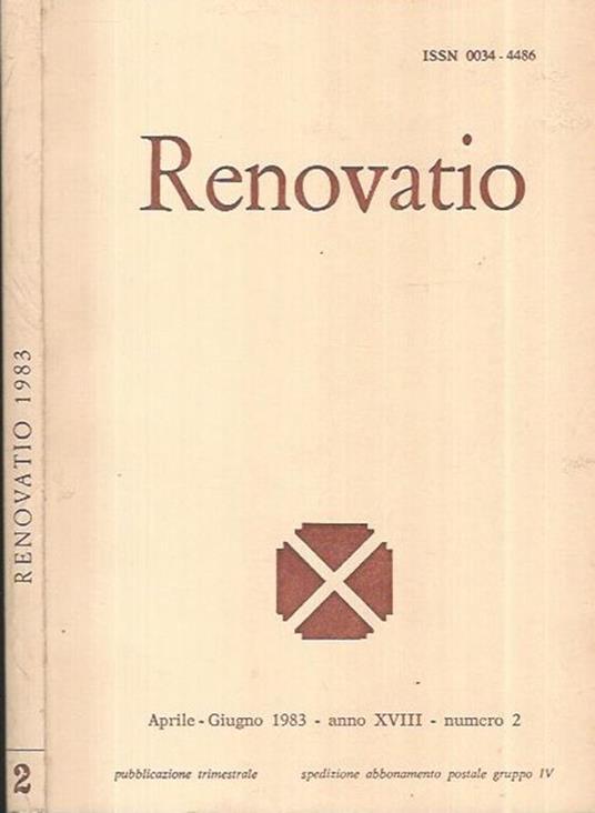 Renovatio 1983 - copertina