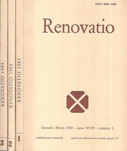 Renovatio 1983 - copertina