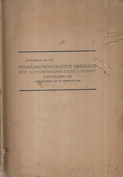 Neunundzwanzigsten Jahrbuch - copertina