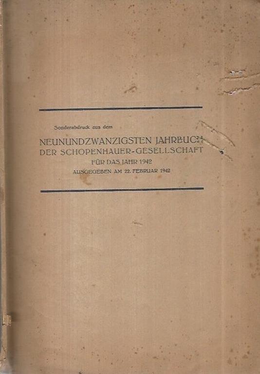 Neunundzwanzigsten Jahrbuch - copertina