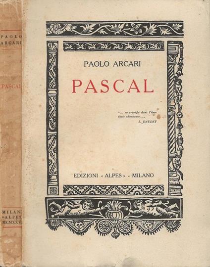 Pascal - Paolo Arcari - copertina