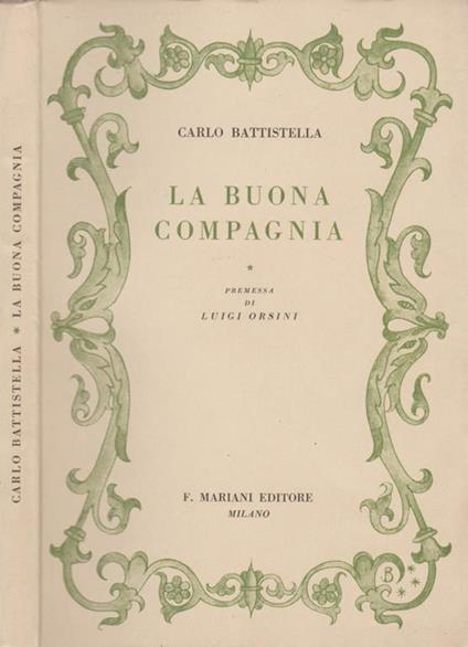 La buona compagnia - Carlo Battistella - copertina