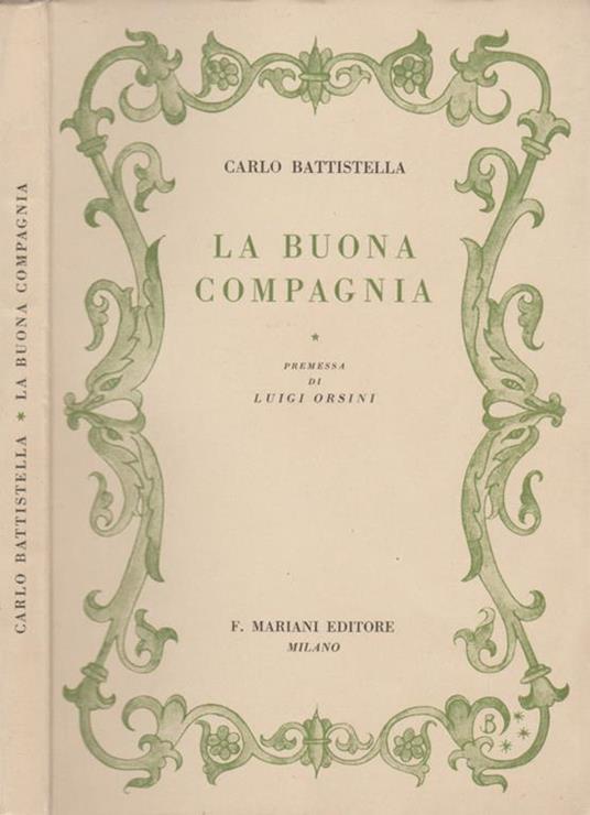 La buona compagnia - Carlo Battistella - copertina