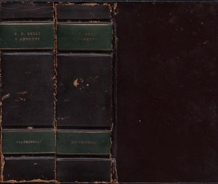 I sonetti - Giuseppe Gioachino Belli - copertina
