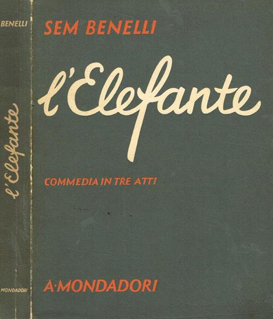 L' elefante - Sem Benelli - copertina