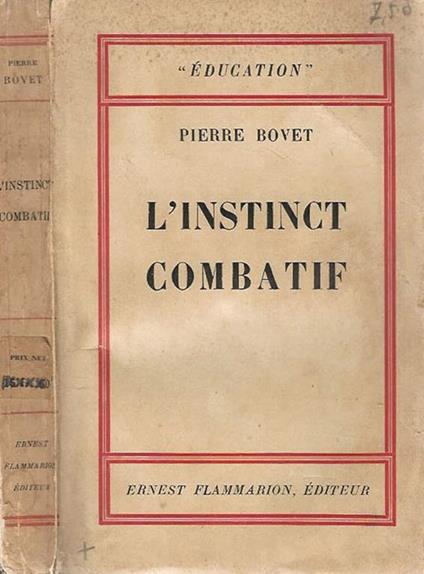 L' instinct combatif - Pierre Bovet - copertina