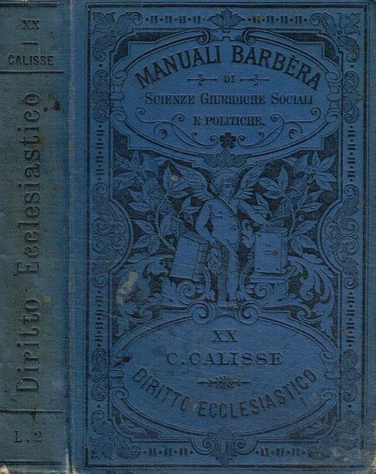 Diritto ecclesiastico - Carlo Calisse - copertina