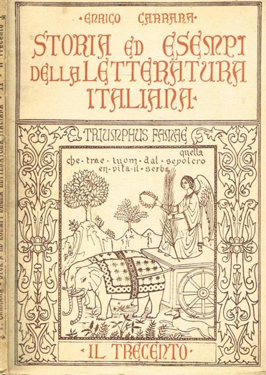 Storia ed esempi della letteratura italiana vol.II - Enrico Carrara - copertina