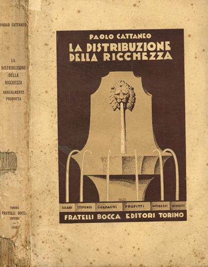 La distribuzione della ricchezza annualmente prodotta - Paolo Cattaneo - copertina