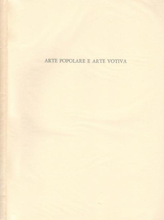 Arte popolare e arte votiva - Adelaide Cirillo Mastrocinque - copertina
