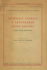 Giornale storico e letterario della Liguria. Pubblicazione trimestrale anno XI fasc.1, gennaio-marzo 1936