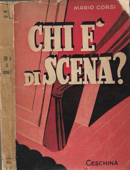Chi è di scena? - Mario Corsi - copertina