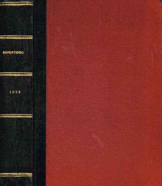 Repertorio generale annuale della giurisprudenza italiana con notizie bibliografiche, di legislazione, ecc. Appendice al volume LXXXVII del periodico 'Giurisprudenza Italiana' e 'La Legge', anno XXXVII, 1935 - Giovanni Davicini - copertina