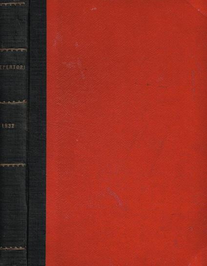 Repertorio generale annuale della giurisprudenza italiana con notizie bibliografiche, di legislazione, ecc. Appendice al volume LXXXIV del periodico 'Giurisprudenza Italiana' e 'La Legge', anno XXXIV, 1932 - Giovanni Davicini - copertina