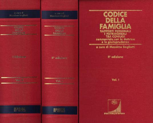 Codice della famiglia. Rapporti personali e patrimoniali tra coniugi - Massimo Dogliotti - copertina