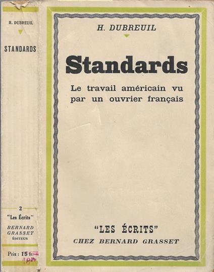 Standards - H. Dubreuil - copertina