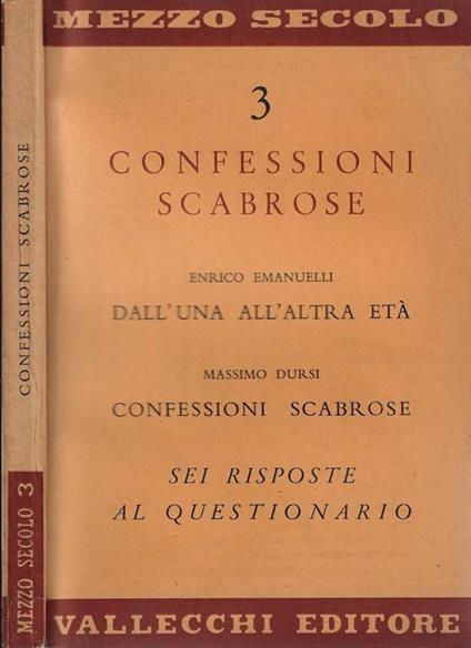 Confessioni scabrose Anno I N° 3 - Enrico Emanuelli - copertina