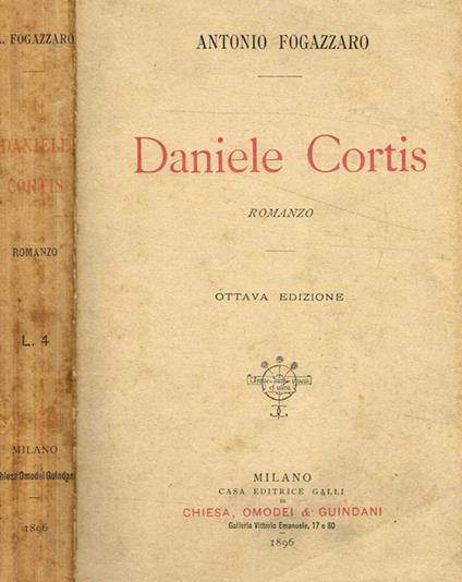 Daniele Cortis - Antonio Fogazzaro - copertina