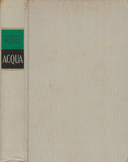 Acqua - Thomson King - copertina