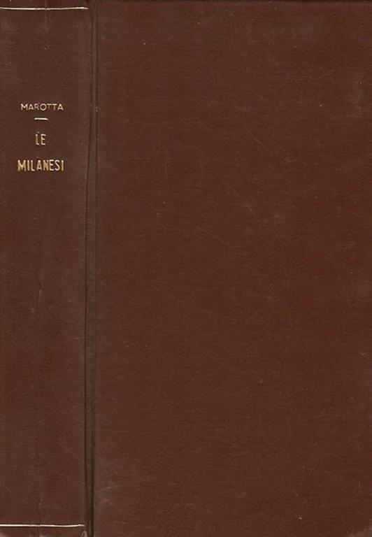 Le milanesi - Giuseppe Marotta - copertina