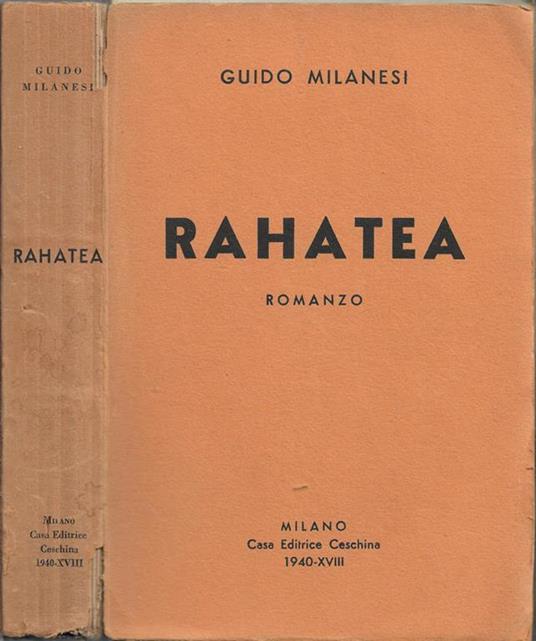 Rahatea - Guido Milanesi - copertina