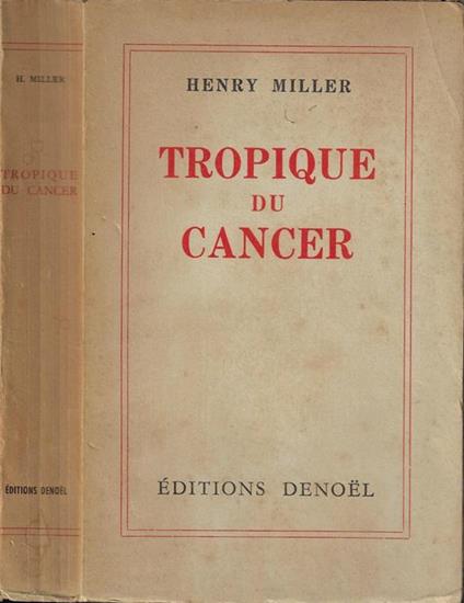 Tropique du cancer - Henry Miller - copertina