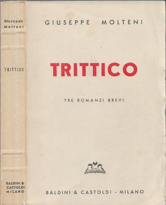 Trittico - Giuseppe Molteni - copertina
