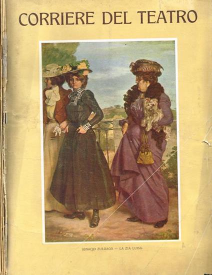 Corriere del Teatro anno I, n.2, 3, 9, 10, 1912 - Ettore Moschino - copertina