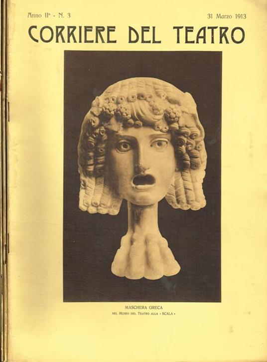 Corriere del Teatro anno II, n.3, 5, 6, 1913 - Ettore Moschino - copertina