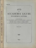 Atti della accademia ligure di scienze e lettere Volume XL Annata 1983