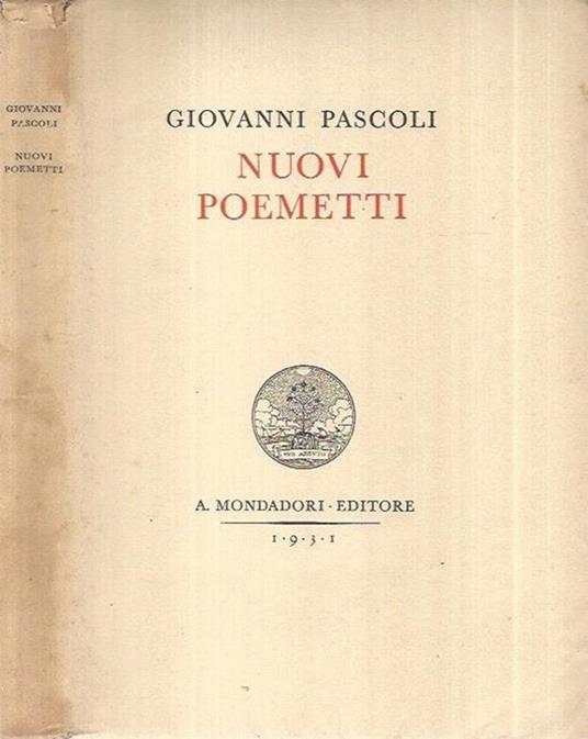 Nuovi poemetti - Giovanni Pascoli - copertina