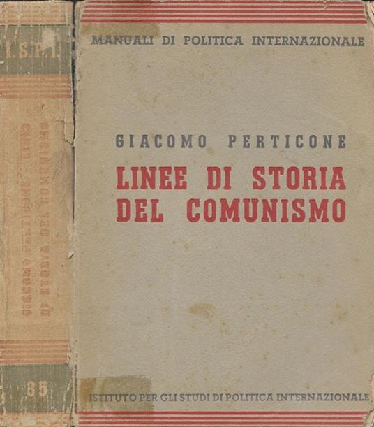 Linee di storia del comunismo - Giacomo Perticone - copertina