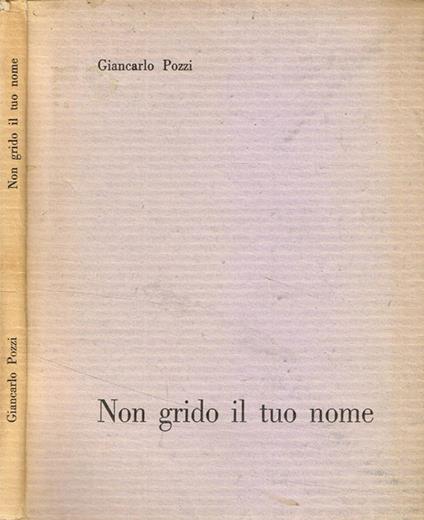 Non grido il tuo nome - Giancarlo Pozzi - copertina