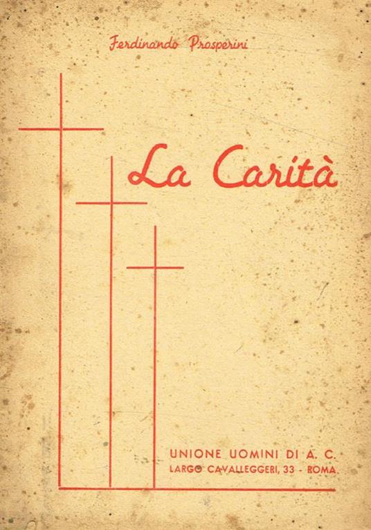La carità - Ferdinando Prosperini - copertina