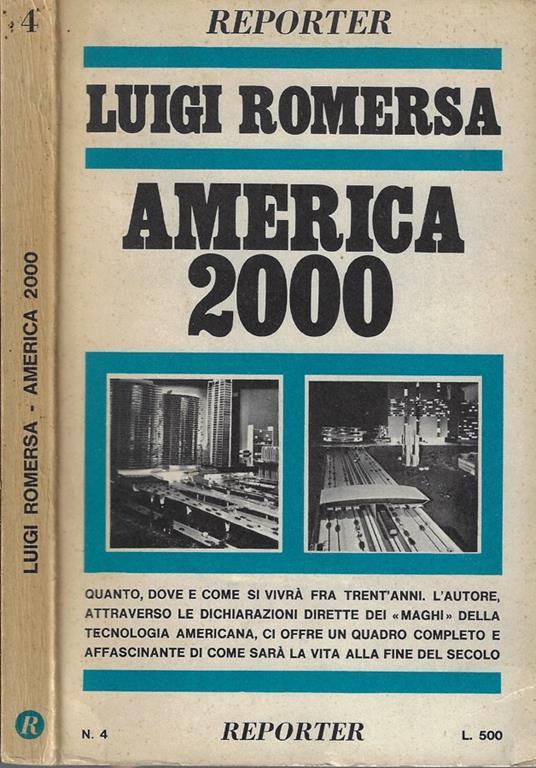 America 2000 - Luigi Romersa - copertina