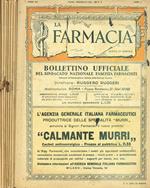 La farmacia. Bollettino ufficiale del sindacato nazionale fascista dei farmacisti. Anno XII, 1931-IX, n.2, 3, 4, 5, 6, 7, 8, 9, 10