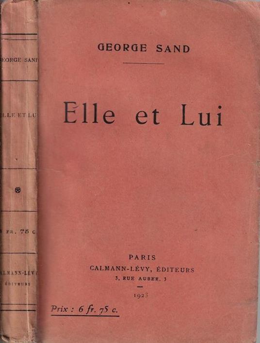 Elle et lui - George Sand - copertina
