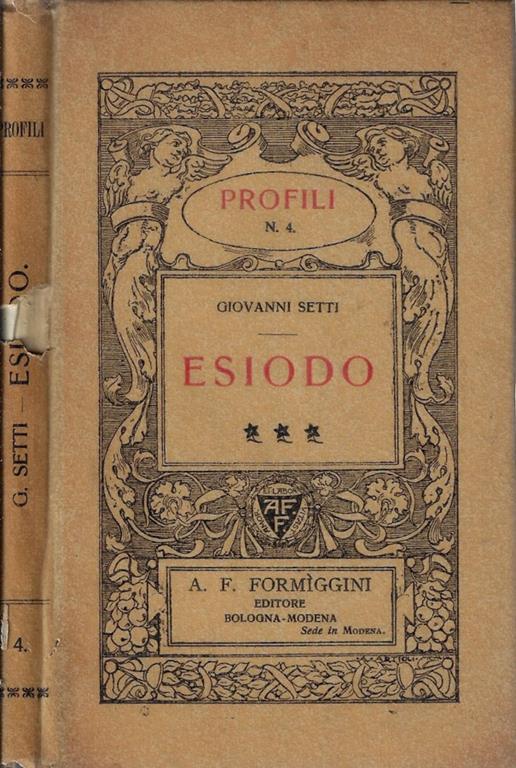 Esiodo - Giovanni Setti - copertina