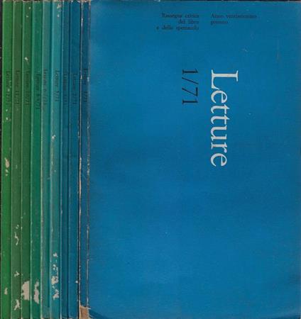 Letture anno 1971 (Annata completa in 9 uscite) - Giuseppe Valentini - copertina