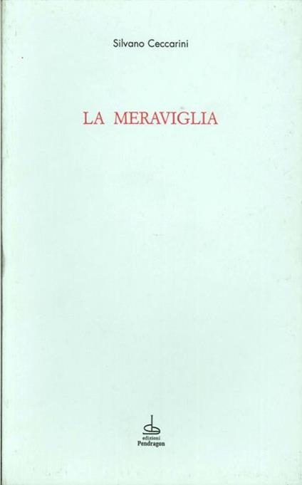 La meraviglia - copertina