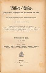 Bilder - Atlas. Ikonographische Encyklopadie Der Wissenschaften Und Kunste. Text I / Text II