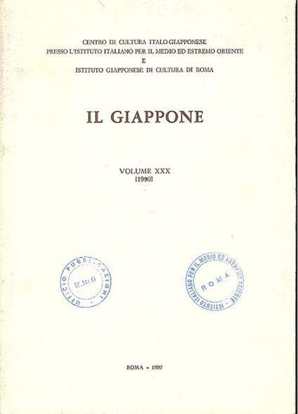 Il Giappone. Volume XXX - copertina