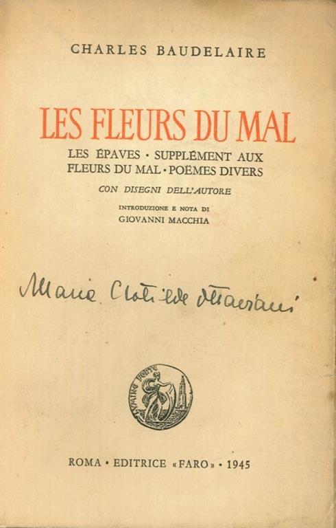 Les fleurs du mal - Charles Baudelaire - copertina