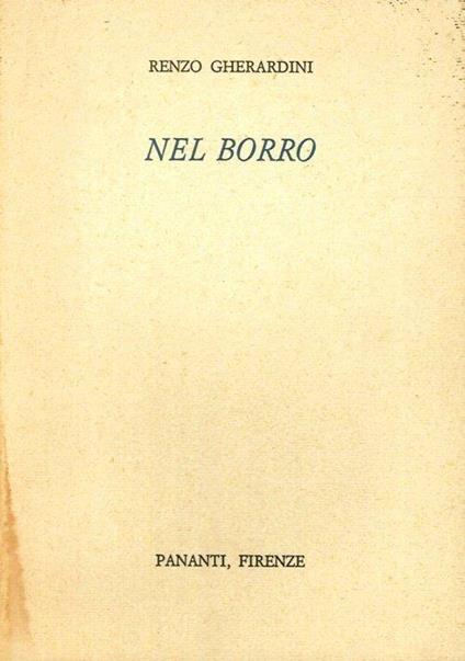 Nel Borro - Renzo Gherardini - copertina