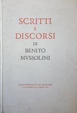 Scritti e discorsi di Benito Mussolini