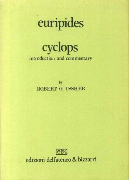 Cyclops. Introduction and commentary - Euripide - copertina