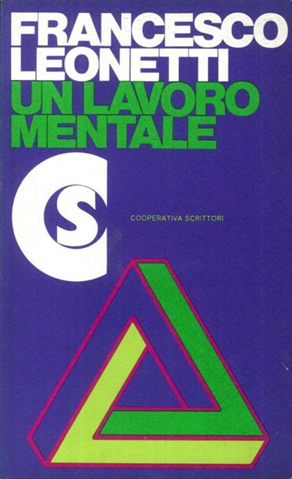 Un Lavoro Mentale - Francesco Leonetti - copertina